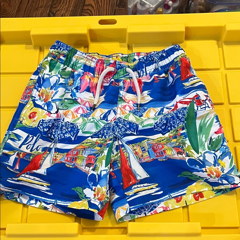 Polo by Ralph Lauren Kids Swim Trunks - Blue, Red, Green, Yellow, White